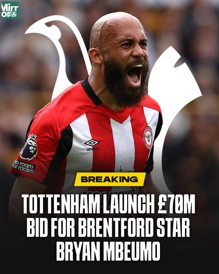 报价压过曼联！镜报：热刺总价7000万镑报价姆贝莫